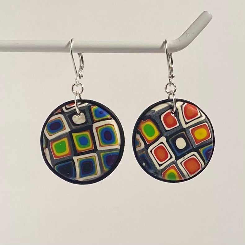 Secondary Squares Clay Earrings