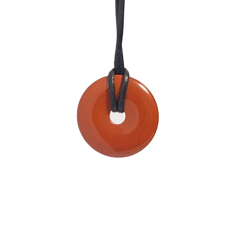 Red Jasper Donut Necklace