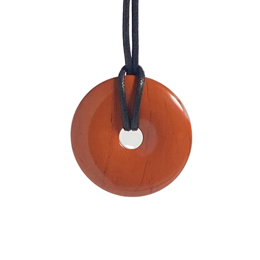 Red Jasper Donut Necklace