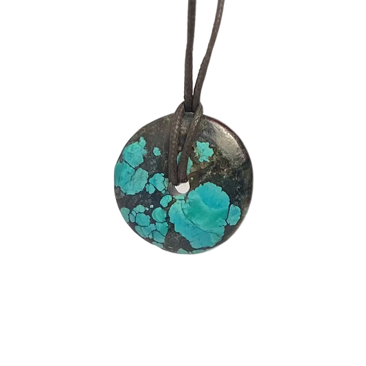 Turquoise Donut Necklace