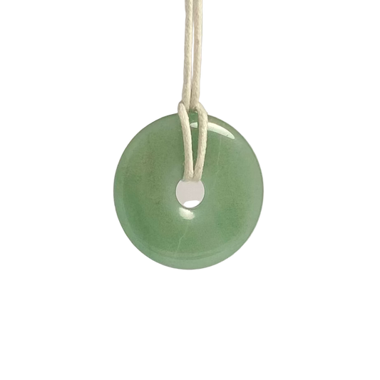 Aventurine Donut Necklace