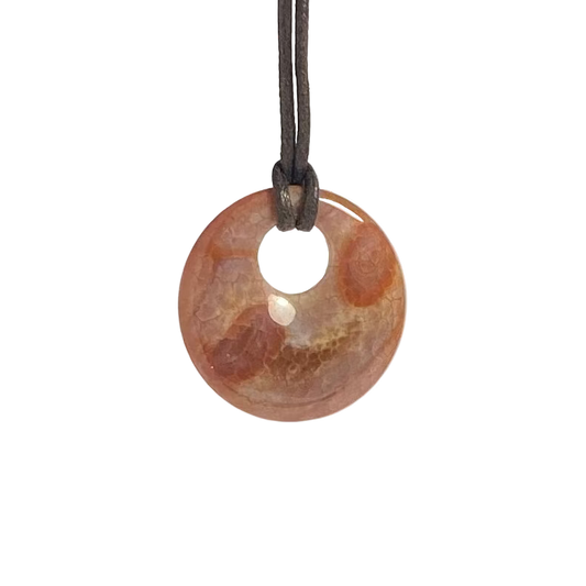 Fire Crackle Agate Go-Go Necklace