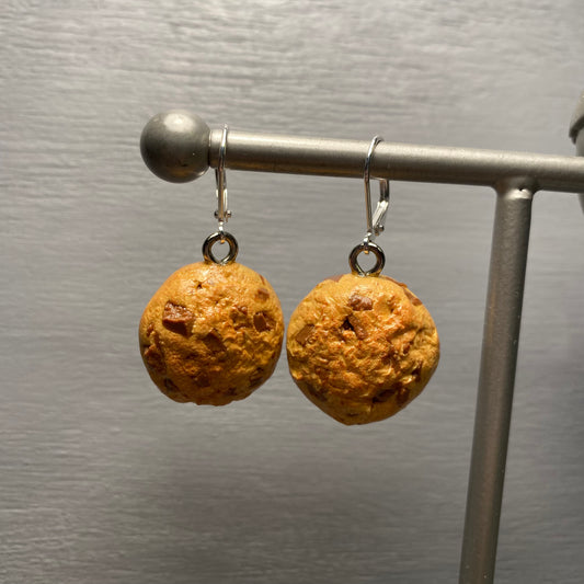 Giant Chocolate Chip Cookie Earrings