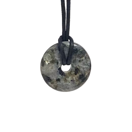 Labradorite Donut Necklace