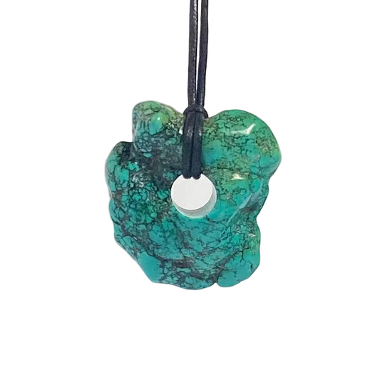 Irregular Magnesite Donut Necklace