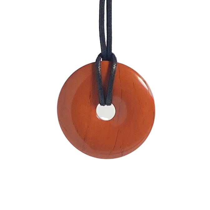 Red Jasper Donut Necklace