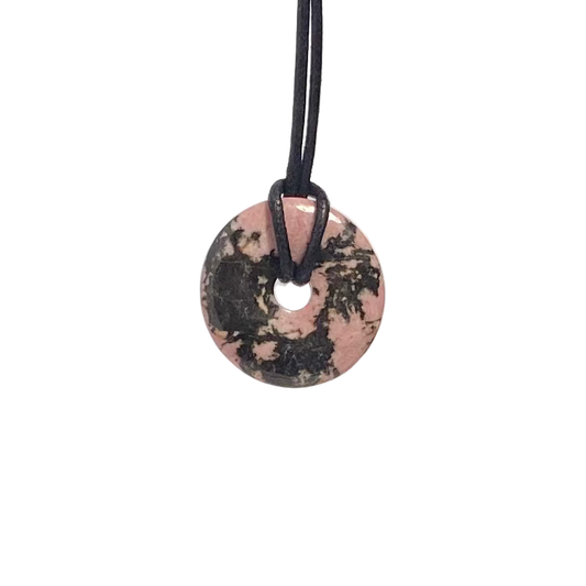 Rhodonite Donut Necklace