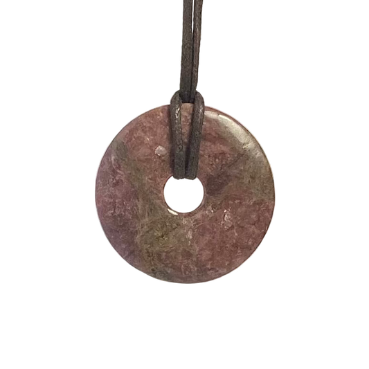 Rhodonite Donut Necklace