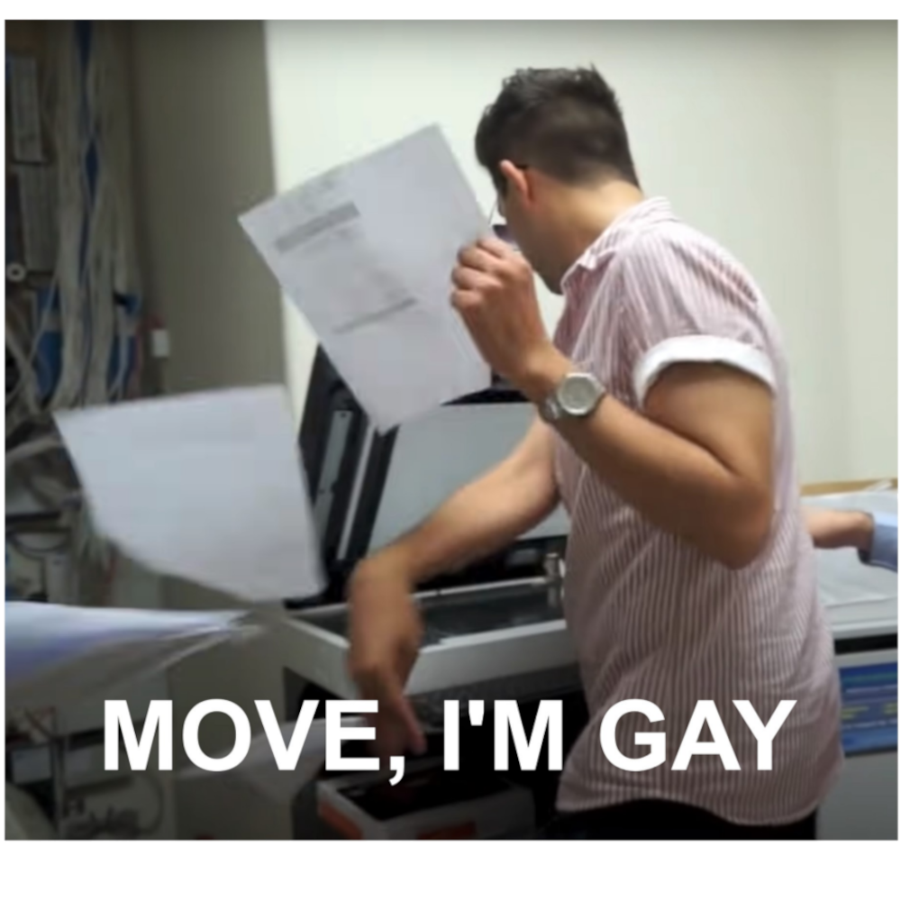 Move I'm Gay Sticker