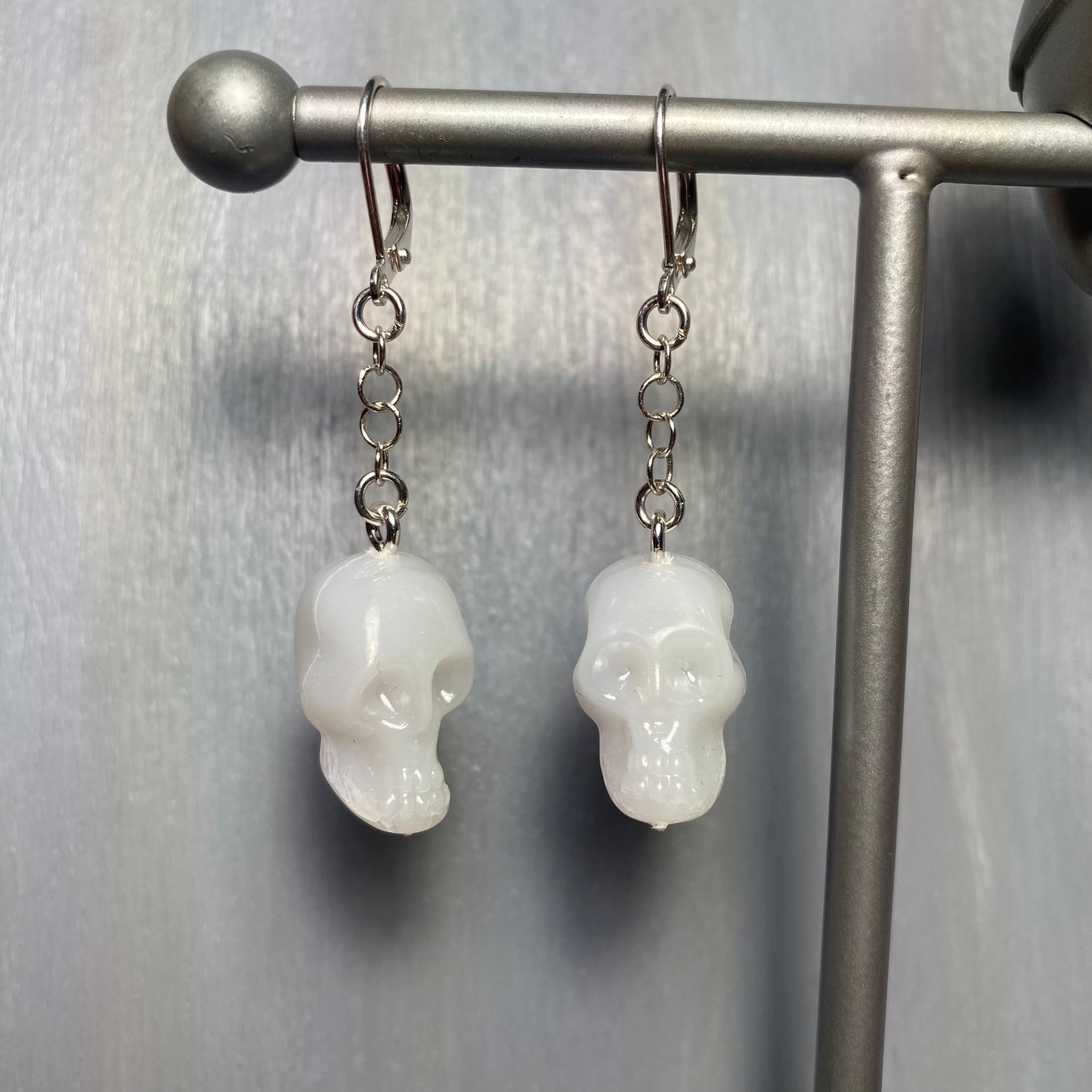 Glow-in-the-Dark Skull Earrings