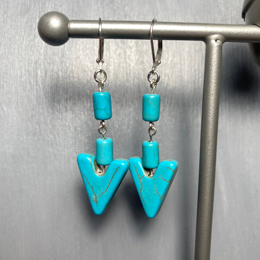 Turquoise Arrow Earrings